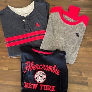 Lot of Abercrombie kids long sleeve knit shirts